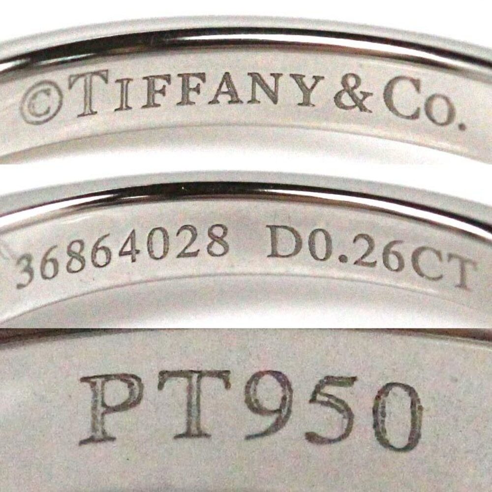 TIFFANY Silver Diamond Ring - Picture 5 of 8